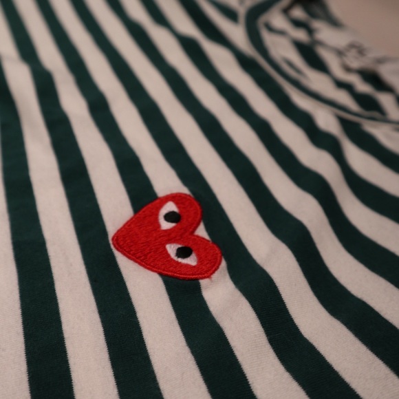 Comme does Garçons medium green striped shirt. Now you too can be like the boys. - Picture 4 of 4